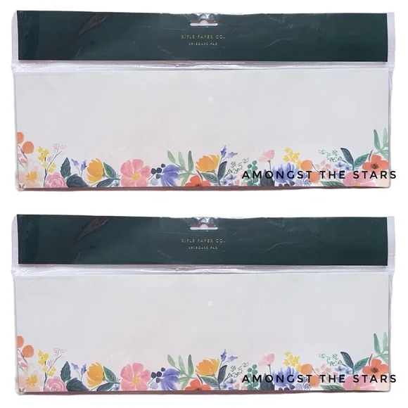 LOT of 2 Rifle Paper Co. Floral Print Keyboard Note Pad - Picture 4 of 8